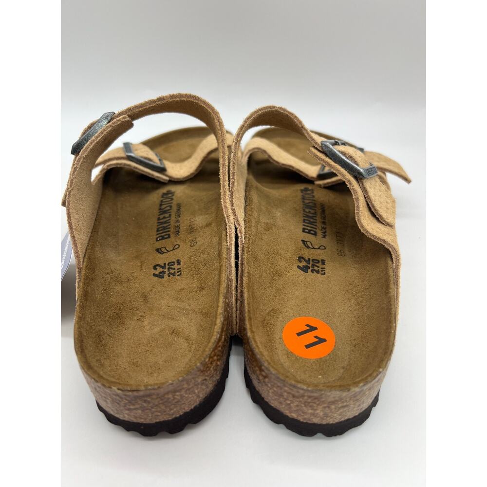 Birkenstock Arizona Suede Embossed New Beige Size W11/M9 - Picture 8 of 12